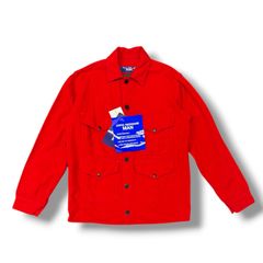 参考上代132000円 未使用 JUNYA WATANABE × FILSON 25AW WOOL JACKET ウールジャケット ミリタリージャケット ジュンヤワタナベ × フィルソン WP-J008 レッド XL （2495M）