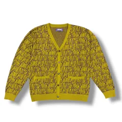 参考上代28600円 FUCKING AWESOME STRETCHED STAMP CARDIGAN ストレッチスタンプカーディガン ニット セーター ファッキンオーサム イエロー L （2015M）のサムネイル