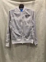 アディダス ウィンドブレーカー アウター 白 パータン