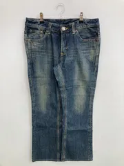 EDWIN エドウィン デニムパンツ 31×30 ブルー フルレングス 無地 ワンポイント ブランドロゴ スタンダード レギュラー ヴィンテージ フレア・ブーツカット