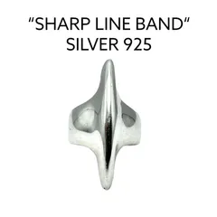 【洗練されたフォルム】 モダン ミニマル SILVER 925 刻印 Vintage Design Ring シルバー デザイン リング 16号 メンズ モード 個性的 ユニーク