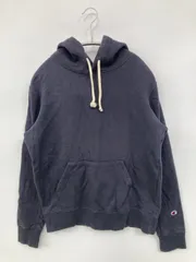 Champion チャンピオン パーカー S ネイビー コットン スウェット 無地 ワンポイント ブランドロゴ プルオーバー 長袖