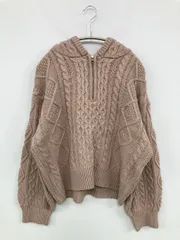 earth music&ecology アースミュージックアンドエコロジー ニット/セーター F ベージュ 無地 ショート丈 長袖 タートルネック/ハイネック