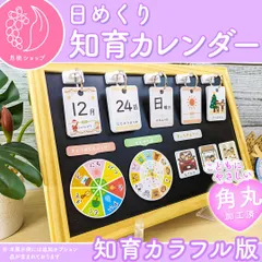 【カラフル】前向き日めくりカレンダー 知育版 視覚支援 保育教材 療育 2025