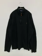 Polo Ralph Lauren ポロラルフローレン スウェット XL ブラック コットン スウェット 無地 ワンポイント ブランドロゴ 長袖