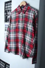 W(L) CHAPS シャツ シャツ CHECK レッド アメカジ-18160