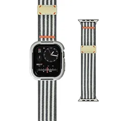 【新品】 [Slopow] コンパチブル Apple Watch バンド 49mm 46mm 45mm 44mm 対応 マグネット式磁気バックル 軽量 通気 快適 伸縮ナイロン編み込み スポーツベルト ストラップ Series Ultra/SE/11/10 0