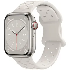 【新品】 [TOORQR] コンパチブル Apple Watch バンド アップルウォッチ バンド エコな竹編みシリコン製のApple Watch ベルト 49mm 46mm 45mm 44mm 42mm 41mm 40mm 38mm 通気 シリコン交換ベ 0