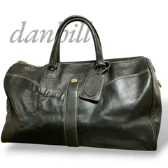 【MY0668】【訳あり】Dunhill ダンヒル ボストンバッグ レザー ブラック 黒 ロゴ金具 ゴールド金具 出張 旅行 トラベル 大容量 ビジネス