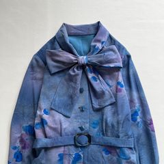 トクコの花柄ボウタイワンピース - メルカリ