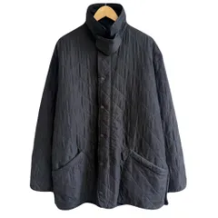 Barbour バブアー キルティングジャケット 裏起毛 スナップボタン×フルジップ 黒 XLサイズ No.P417