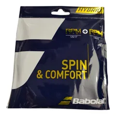  BabolaT(バボラ) 硬式テニス ストリング RPM ブラスト 125 + RPM ソフト 130(ブラック×グレー・サイズ：1.25mm/ 1.30mm)  3324922005835【WJ211】 のサムネイル