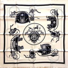 HERMESエルメス カレ H ハイブリッド 90 スカーフ《エクスリブリス