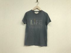Authentic REMIRELIEF cotton print short-sleeved T-shirt for men. Suitable for surf, American casual, military, street, skater, work, business, suit, fashion, golf. Gray, size S. Made in Japan.