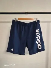 アディダス ネイビー ハーフパンツ ビックロゴ