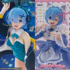 (未開封 セット) TAITO Re:ゼロ レム フィギュア バーニーガール 猫 メイド