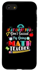 【人気商品】7 / / (2020) SE 8 iPhone スマホケース 用 最初は成功しないなら、やってみてください。面白い数学の言葉