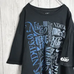 【まとめ購入大歓迎】ナイキ NIKE デカロゴプリント ブラック 半袖 Tシャツ #3