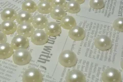 アクリル パール風 カボション 10mm 20個 ピアス イヤリング ボタン デコ パーツ ハンドメイド ビーズクラブ