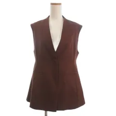 アパートバイローリーズ apart by lowrys 美品 ベスト ジレ 前開き Vネック AP271130AD 茶 ブラウン F
