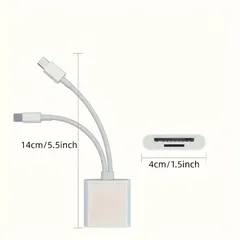 【Type-C & MicroSD対応】SDカードリーダー デュアルスロット搭載 iPhone/iPad/カメラ対応 高速データ転送 コンパクト設計 光沢プラスチック製