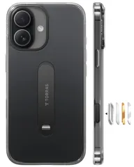 新品 TORRAS iPhone 17 用 ケース【新形態×360°定点回転スタンド】 i Stand i3 シリーズ Magsafe対応 ケースの最適解 隠しスタンド 360°調節可能 3倍米軍MIL規格 16N マグネット付き カメラボタン付き ストラップ