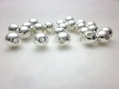 ビーズクラブ ロンデル メタルビーズ プレーンボール 古代銀 50個 5mm ブレスレット ネックレス 金具 金属ビーズ パーツ