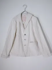 Pallas Palaceパラスパレス リネンコットン セーラーショールカラーシェルボタンジャケット【3】【LJKA81397】のサムネイル