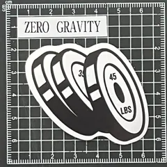 A201　筋トレ・フィットネス防水ステッカー ZEROGRAVITY