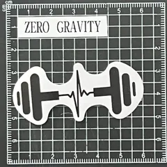 A206　筋トレ・フィットネス防水ステッカー ZEROGRAVITY