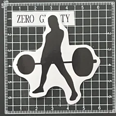 A218　筋トレ・フィットネス防水ステッカー ZEROGRAVITY