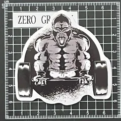 A241　筋トレ・フィットネス防水ステッカー ZEROGRAVITY