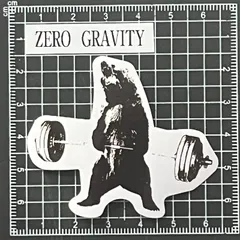 A235　筋トレ・フィットネス防水ステッカー ZEROGRAVITY