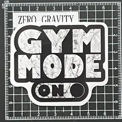A211　筋トレ・フィットネス防水ステッカー ZEROGRAVITY
