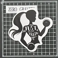 A243　筋トレ・フィットネス防水ステッカー ZEROGRAVITY