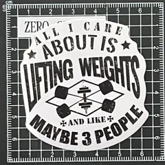 A212　筋トレ・フィットネス防水ステッカー ZEROGRAVITY