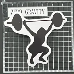 A213　筋トレ・フィットネス防水ステッカー ZEROGRAVITY