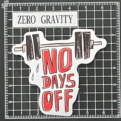 A224　筋トレ・フィットネス防水ステッカー ZEROGRAVITY