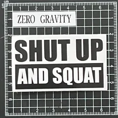 A227　筋トレ・フィットネス防水ステッカー ZEROGRAVITY