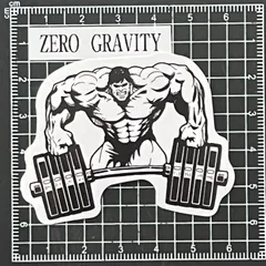 A239　筋トレ・フィットネス防水ステッカー ZEROGRAVITY
