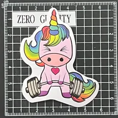 A226　筋トレ・フィットネス防水ステッカー ZEROGRAVITY