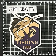 A318　釣り・フィッシング防水ステッカー ZEROGRAVITY