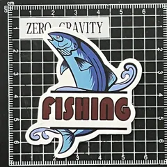 A328　釣り・フィッシング防水ステッカー ZEROGRAVITY