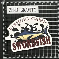 A340　釣り・フィッシング防水ステッカー ZEROGRAVITY