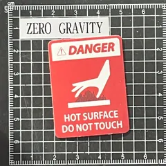 A429　インダストリアル警告系防水ステッカー ZEROGRAVITY