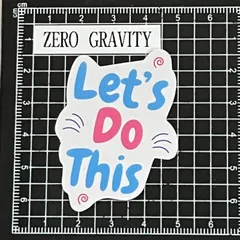 A857　ポジティブ・メッセージカラフル防水ステッカー ZEROGRAVITY