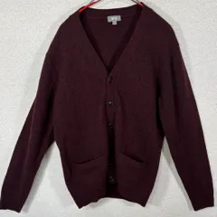 《Men》UNIQLO カーディガン ワインレッド S Vネック ニット 羽織り 定番のサムネイル