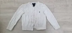 ラルフローレン キッズ ケーブル カーディガン 白 2Y