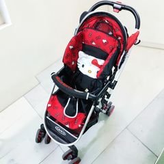 GRACO 그레코 HELLO KITTY 헬로키티 A형 양대면 유모차 시티 라이트 R업 LAPA0150B [정가 약 27,000엔] 산리오 키티 짱 레드 경량 콜라보 한정 폐반