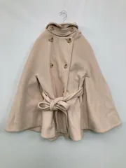one after another NICE CLAUP ワンアフターアナザーナイスクラップ ポンチョ F ベージュ 無地 フードなし